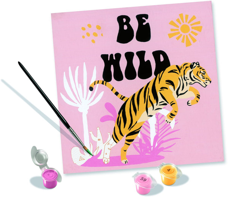 ギャラリービューアに画像をロードする, Ravensburger schilderen op nummer - be wild
