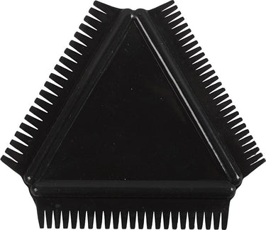 Creativ company structuurkam - rubber textuur kam - zwart - voor creatieve effecten en diy projecten - afmeting 9 cm - 1 stuk