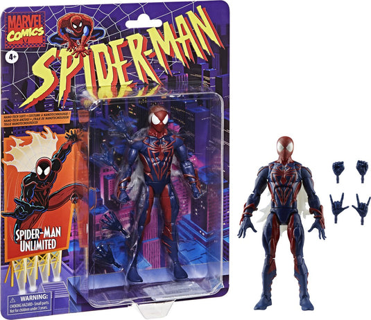 Hasbro spider-man marvel legends retro action figure spider-man unlimited 15 cm action figuur
