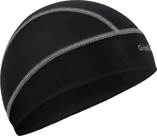 Gripgrab - upf 50+ lightweight zomer fiets helmmuts uv bescherming fietsmuts skull cap - zwart - unisex - maat one size