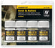 Vallejo val73193 - soot ashes pigment set - 4 kleuren