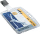 Durable kunststof badges 8005 hard plastic 85x54mm duimuitsparingen 25stuks