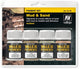 Vallejo val73191 - pigment set mud sand set 4 kleuren