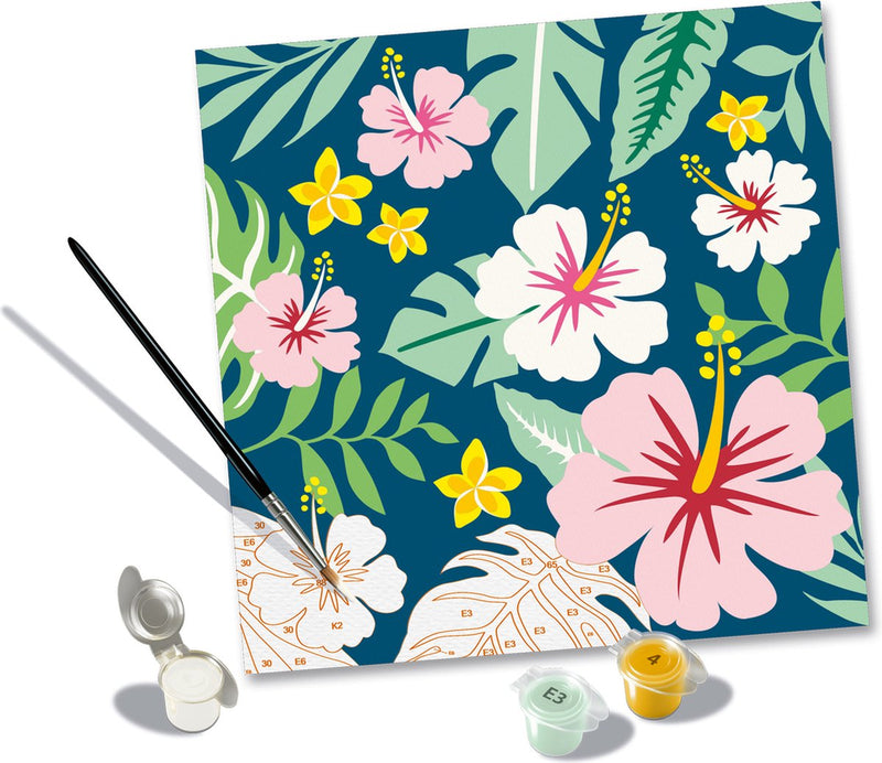 Afbeelding laden in galerijviewer, Ravensburger creart schilderen op nummer - exotische bloemen
