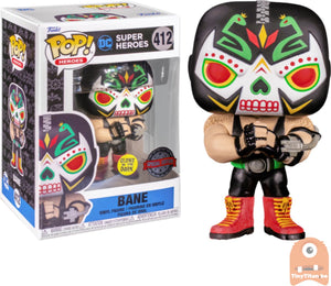Funko pop! dc super heroes - bane #412 exclusive glow in the dark