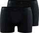 Craft active boxer 3-inch 2-pack m heren sportonderbroek - zwart