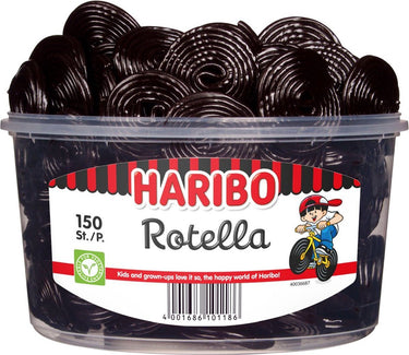 Haribo rotella - drop - 150 stuks silo