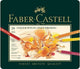 Faber-castell kleurpotlood faber castell polychromos etui à 24 stuks doos met 2 stuks