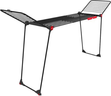 Vileda infinity flex ultimate droogrek (black edition) - tafel droogrek - 30 m drooglengte - telescopisch uittrekbaar centraal plateau - hoge vleugels