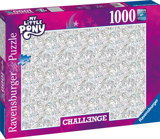 Ravensburger puzzel challenge my little pony - legpuzzel - 1000 stukjes