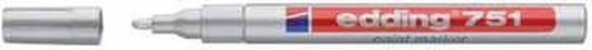 Lakmarker 751 edding 4-751054 1-2mm zilver ronde punt