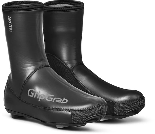 Gripgrab - arctic 2 waterproof strenge winter neopreen wielren overschoenen waterdicht met fleecevoering - zwart - unisex - maat xxl (46 47)