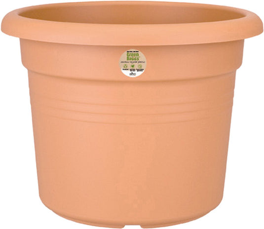 Elho green basics cilinder 55 - bloempot voor buiten - ø 54.3 x h 41.2 cm - mild terra
