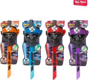 Toi-toys ninja lichtzwaard en masker speelgoed met licht en geluid 4 assorti.
