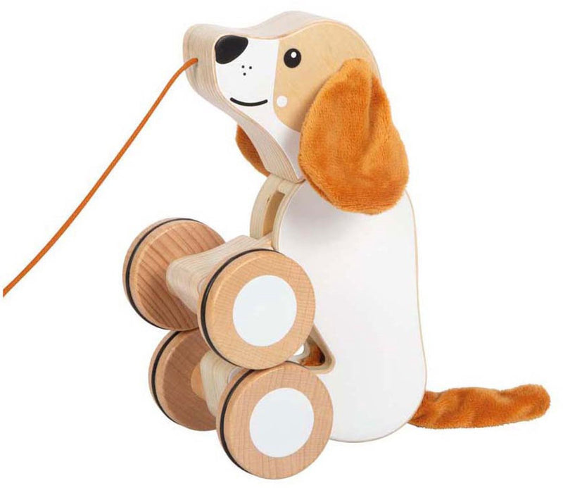 Cargue la imagen en el visor de la galería, Small foot - houten trekhond met knisperende oren
