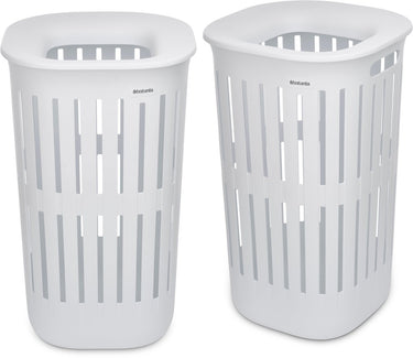 Brabantia collect-it wasmand - set van 2 - met deksel - 55 l - white