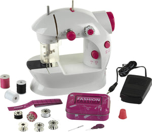 Klein toys fashion passion kindernaaimachine - incl. alle benodigdheden - wit roze