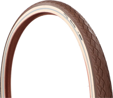 Dresco buitenband metro elite - bandenmaat 28x1.75 – etrto maat 47-622 – anti-lek band met anti puncture system (aps) – met 3mm brekerlaag - veilige reflectie - lage rolweerstand – zeer hoge lekbestendigheid - optimale grip – bruin crème