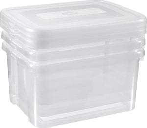 Curver handy opbergbox - 3x25 liter - 3 stuks - transparant