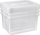 Curver handy opbergbox - 3x25 liter - 3 stuks - transparant