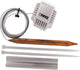 Herz 7420 regelelement met aanlegvoeler m28x1,5 20-50 c capillair 2m recht, wit