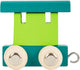 Small foot - houten lettertrein wagon groen