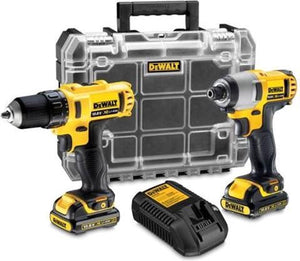 Dewalt combiset dck211d2t-qw - schroef- boormachine + slagschroevendraaier - 2.0ah - in tstak koffer
