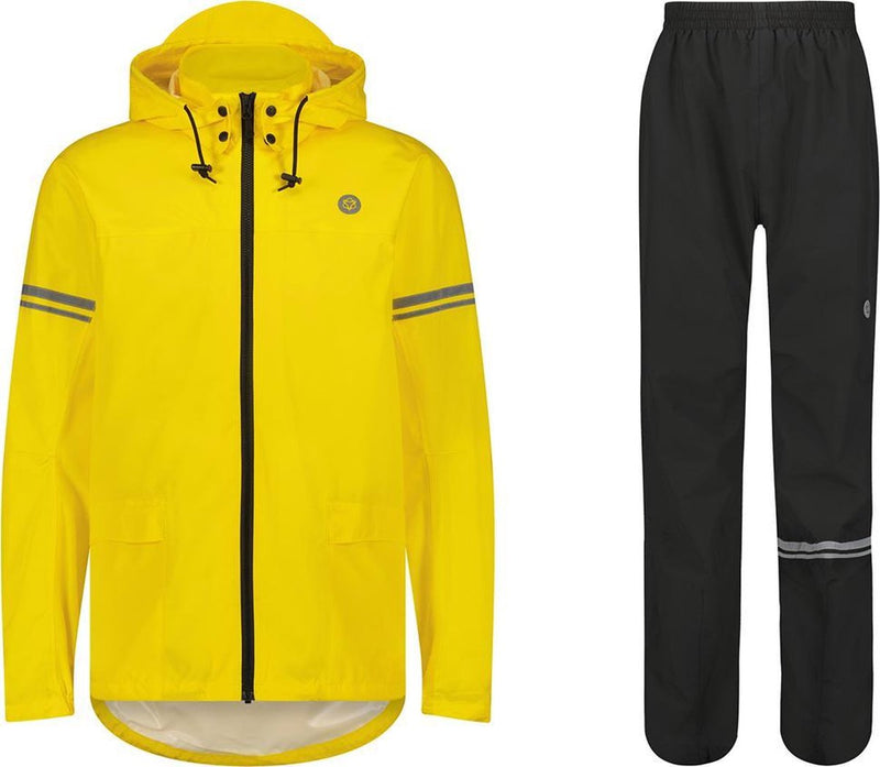 Afbeelding laden in galerijviewer, Agu original regenjas essential black yellow
