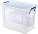 Bankers box prostore plastic opbergbox - met deksel - veilig voor voedsel - 100% recyclebaar - 18.5l