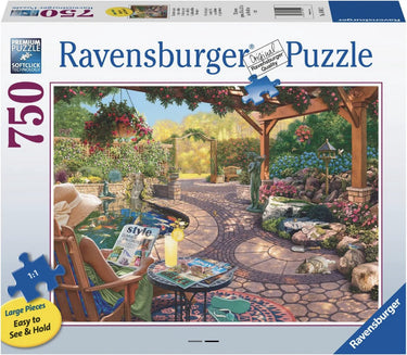 Ravensburger gezellige achtertuin - puzzel van 750 xl stukjes - exclusiviteit