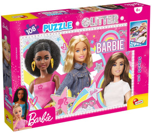 Lisciani barbie glitter puzzle 108- best friend forever!