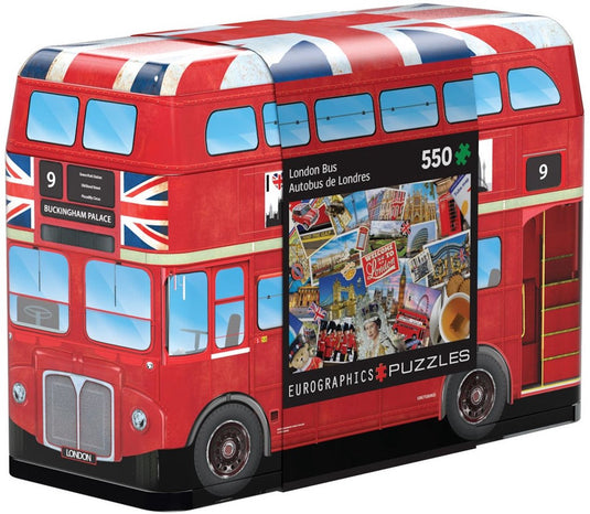 Eurographics puzzel london bus in bewaarblik - 550 stukjes.