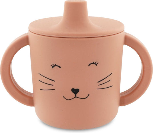 Trixie tuitbeker - mrs. cat - drinkbeker voor baby - antilek beker - voor baby's vanaf 4 maanden - van siliconen - geschikt voor de vaatwasser