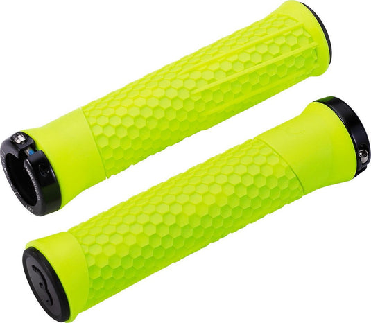 Bbb cycling handvatten fiets python - fiets handvatten met maximale grip - neon geel - lengte 142 mm - bhg-95