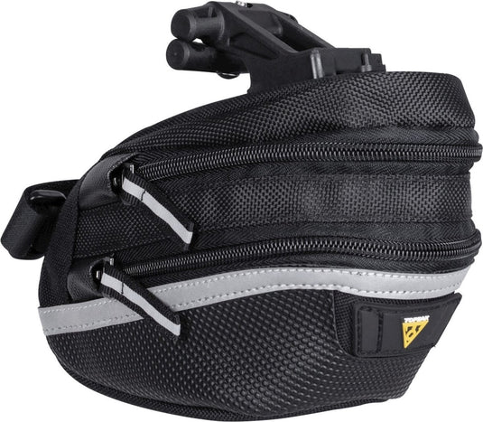 Topeak zadeltas WP II M, Zwart, Waterafstotend, Polyester, Adapter, 1,25L, QuickClick, Reflecterend, 152g