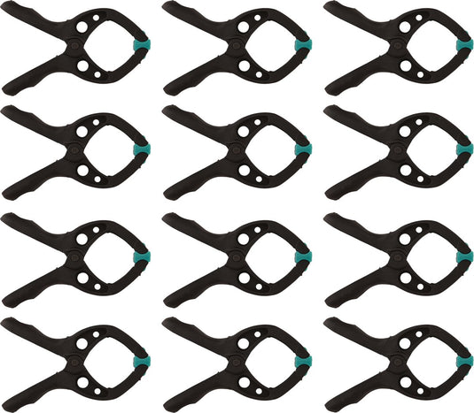 Wolfcraft - 12 veerklemmen mini 30mm - veerklem - zeilklem - marktklem - extra sterk - zeilklemmen - 8653000