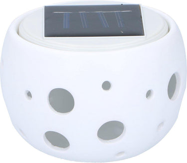 Grundig tuinlamp – verandert van kleur - led – keramiek – solar - 10x7cm