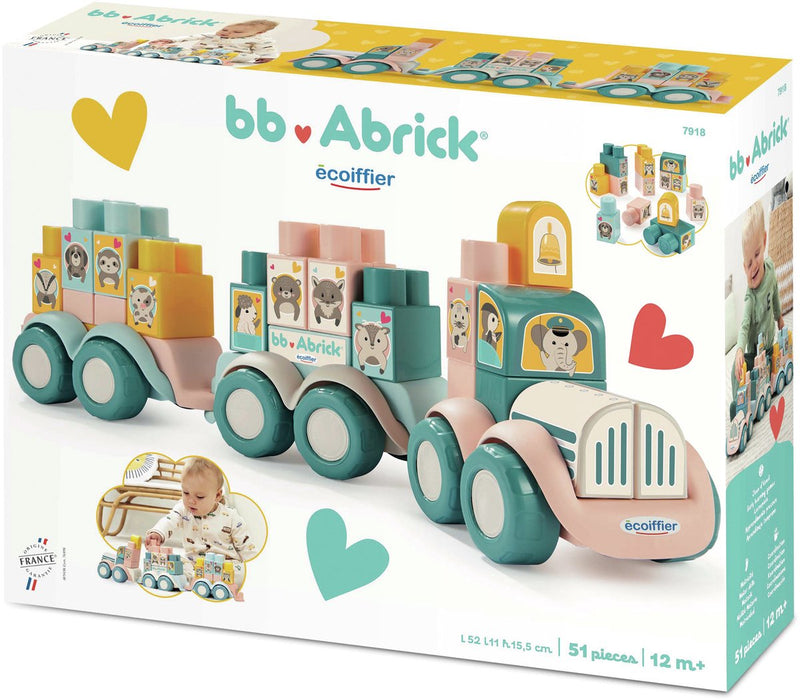 Afbeelding laden in galerijviewer, Abrick playset ecoiffier train a construre
