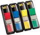Post-it ® index small - standaard dispenser - rood, blauw, geel, groen
