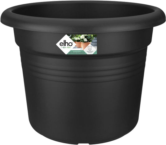 Elho green basics cilinder 65 - bloempot voor buiten - ø 64.0 x h 48.5 cm - living black