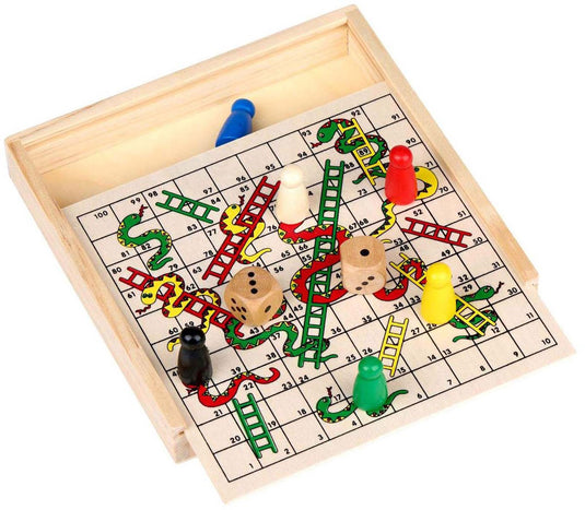 Eddy toys houten slangen en ladders spel