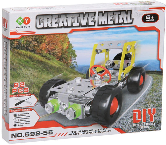 Lobbes speelgoed bv lobbes constructieset metaal cruiser bouwset 92-delig speelgoed.