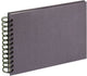 Walther sa-509-r cloth - spiraal album - formaat 23 x 17 cm - antraciet
