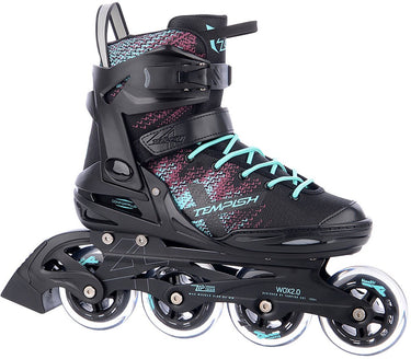 Tempish wox 2.0 84 skeelers - inline skates - dames - zwart turquoise - maat 37
