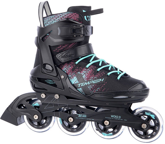 Tempish wox 2.0 84 skeelers - inline skates - dames - zwart turquoise - maat 37