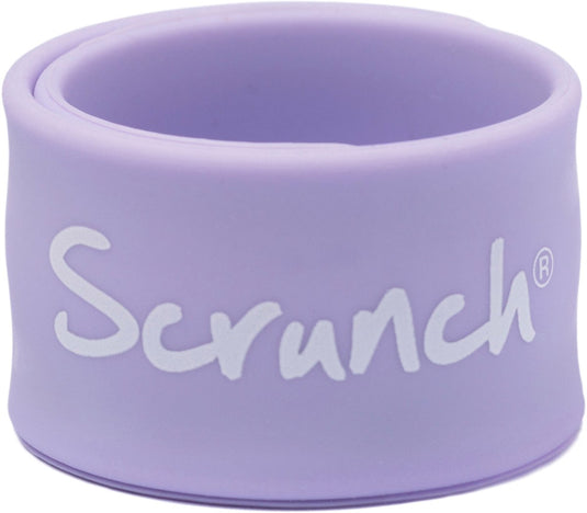 Scrunch sos bandje - paars - opvouwbaar - recycleerbaar
