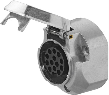Proplus stekkerdoos 13-polig - metaal - type jaeger - zilver