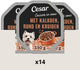 Cesar hondenvoer - cuisine - kalkoen rund in saus - kuipjes 14x150g