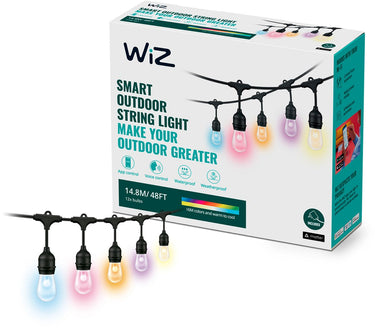 Wiz buitenlamp - lichtsnoer - gekleurd en wit licht - slimme led verlichting - wi-fi - tuinverlichting