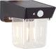 Brilliant parson - buiten wandlamp - led 2w - solar - 240 lm - 2700k - sensor - ip44 - zwart
